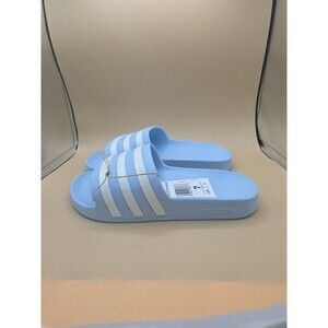 Adidas Men's Size 7  FY8047  Solar Blue Adilette Aqua Slide New with Tag Sandals